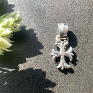 Bill Wall Leather Crucifix Charm BWL